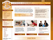 Tablet Screenshot of catholiccatechist.org